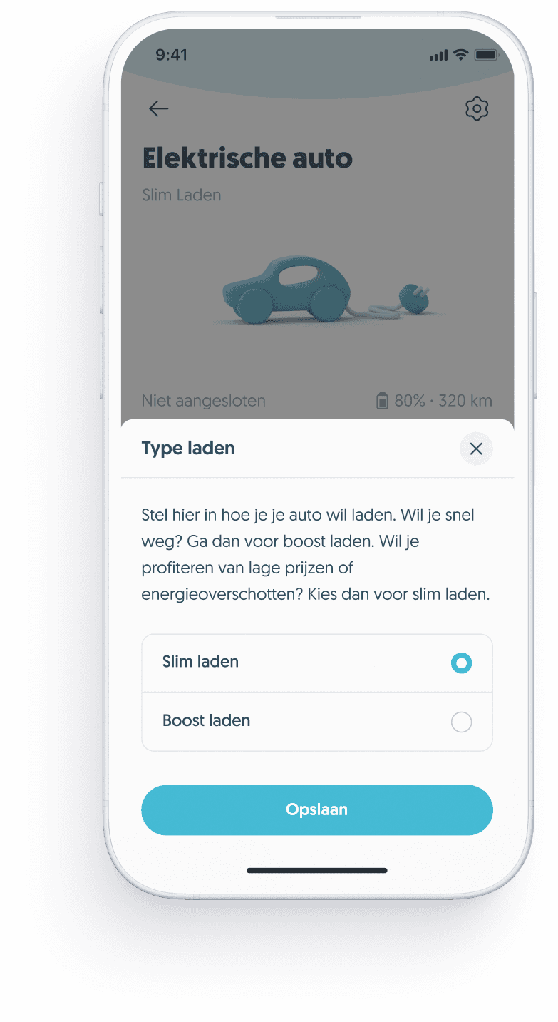 Instellen van de vertrektijd